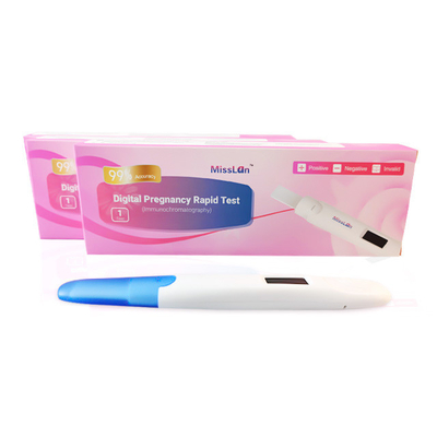 510k ANVISA Digital hCG Test Kit Pregnancy HCG Detection Midstream With Accurate Result