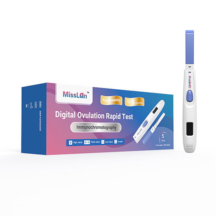 Ovulation And Pregnancy Digital LH Test Kit Strips 5mins HCG Fertility Test